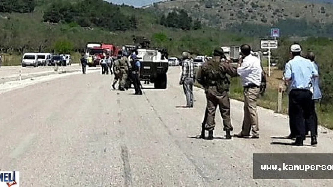 Soma'da Askeri Araç Geçişinde Patlama