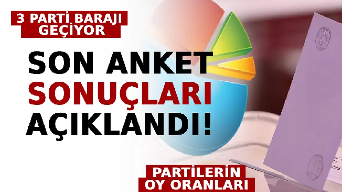 Son Anket Sonuçları Açıklandı: 3 Parti Barajı Geçiyor! İşte Partilerin Oy Oranları