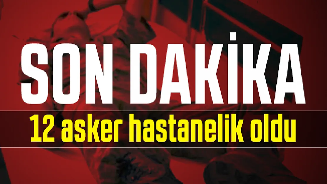 Son dakika 12 asker hastanelik oldu: Tedavi altına alındılar!