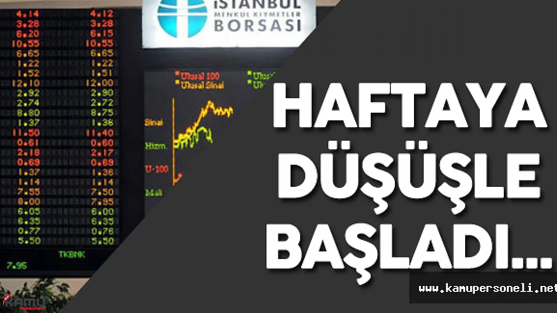 Son Dakika: 18 Temmuz 2016 Borsa Güne Düşüşle Başladı