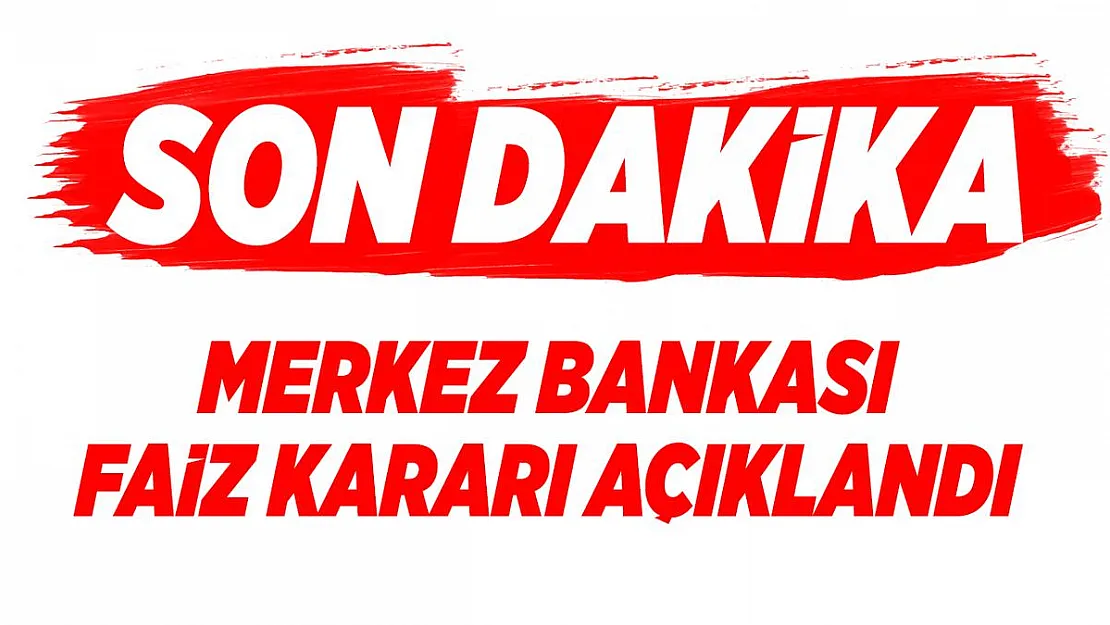 Son dakika 2021 yılı ilk Merkez Bankası faiz kararı açıklandı!