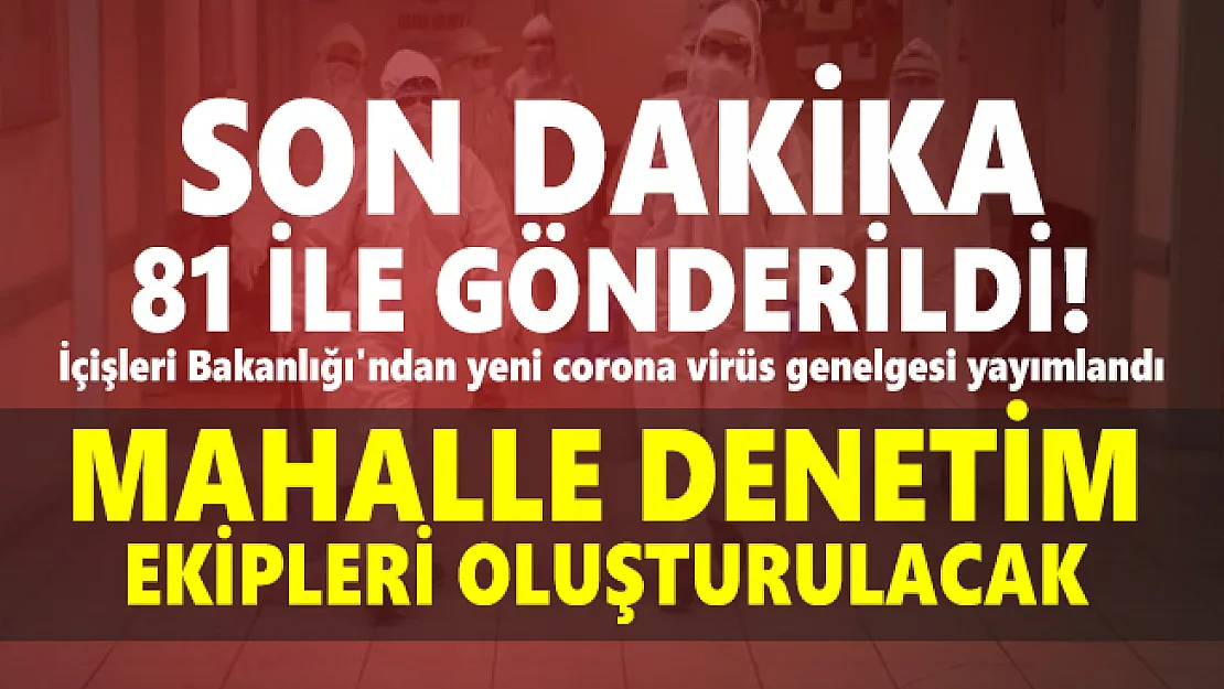 Son dakika 81 ile gönderildi! İçişleri Bakanlığı'ndan yeni corona virüs genelgesi yayımlandı