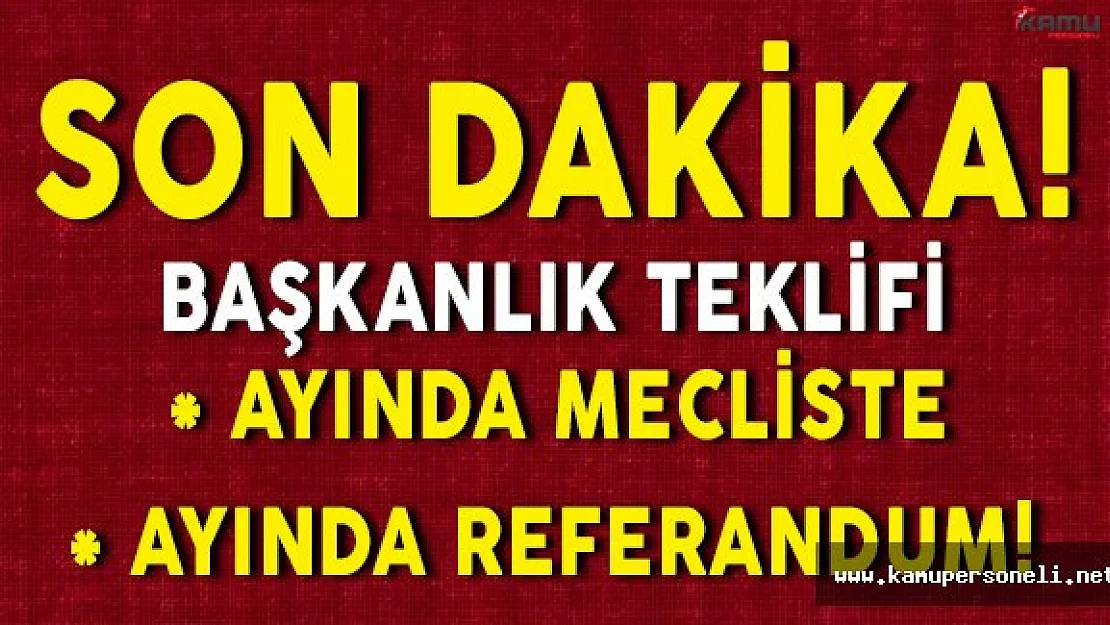 Son Dakika: AKP' li Hayati Yazıcıdan Başkanlık Sistemi İçin Referandum Tarihi !