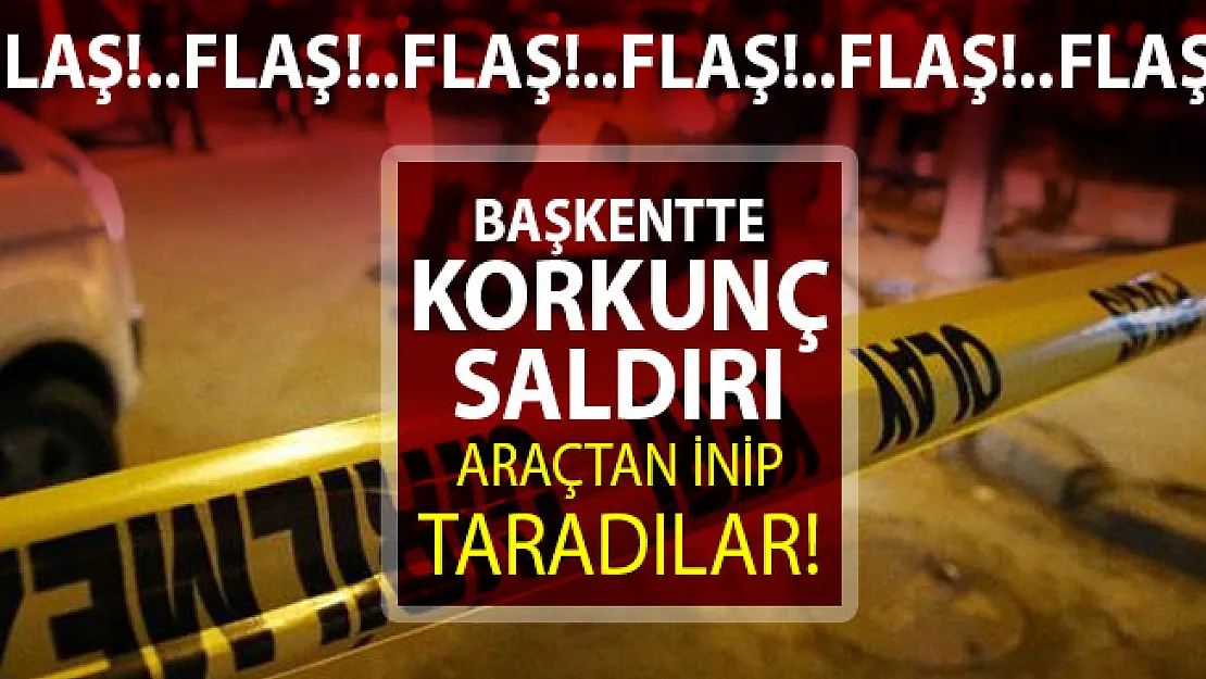 Son dakika Ankara Çankaya'da silahlı saldırı! Araçtan inip silahla yayaları taradılar! yaralılar var...