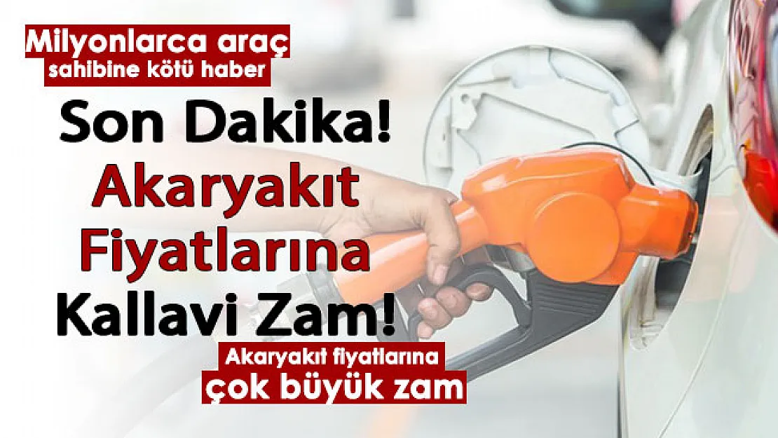Son dakika: Araç sahiplerine kötü haber paylaşıldı! Bu gece yarısı geçerli, akaryakıt fiyatlarına kallavi zam geliyor