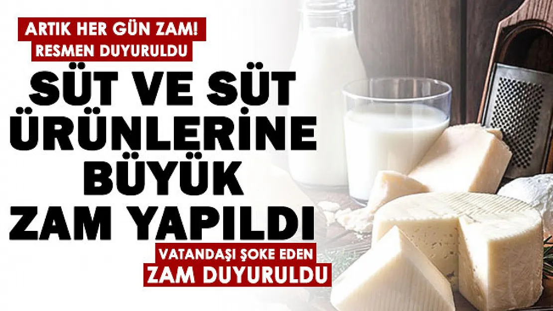Son dakika: Artık her gün zam geliyor! Vatandaşa kötü bir haber daha verildi: Süt ve süt ürünlerine zam geldi