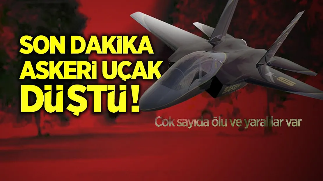 Son dakika askeri uçak düştü! Çok sayıda ölü ve yaralılar var