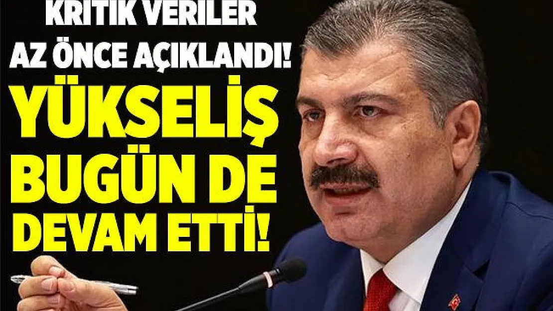 Son dakika Bakan Koca 1 Kasım koronavirüs verilerini az önce açıkladı!