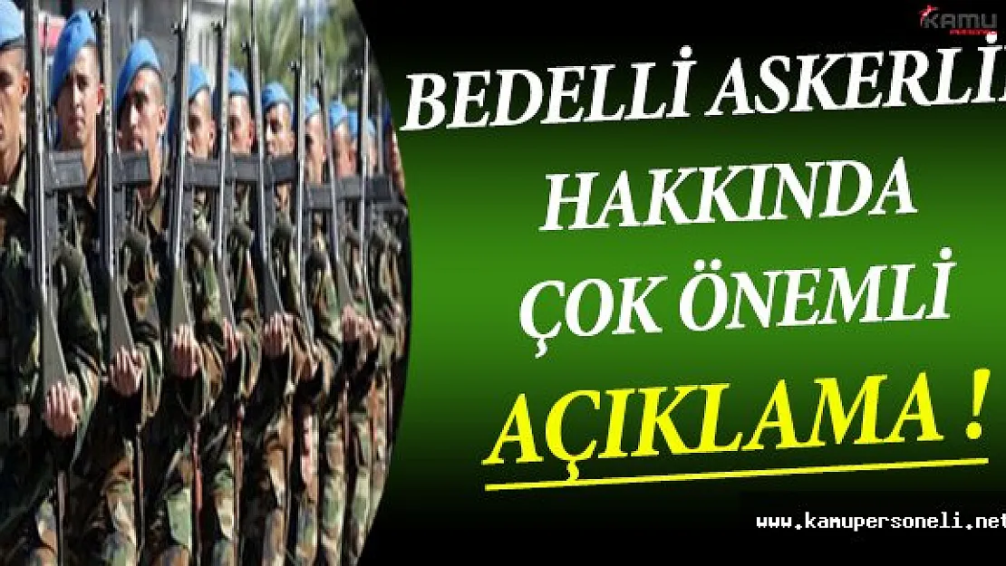 Son Dakika ! Başbakan Yardımcısı Kaynak'tan Çok Önemli Bedelli Askerlik Açıklaması !