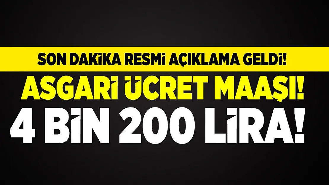 Son dakika belediyeden flaş asgari ücret açıklaması! Asgari ücret 4 bin 200 lira oldu!