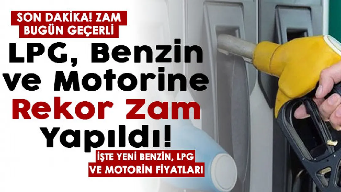 Son dakika! Benzin motorin ve LPG'ye rekor zam yapıldı! Bugünden itibaren geçerli: İşte 4 Şubat yeni akaryakıt ve otogaz fiyatları