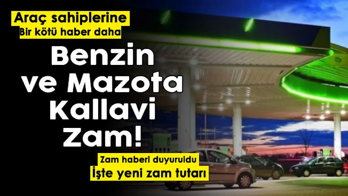 Son dakika: Bir zam haberi daha! Benzin, motorin ve LPG dikkat! Benzin ve mazota dev zam