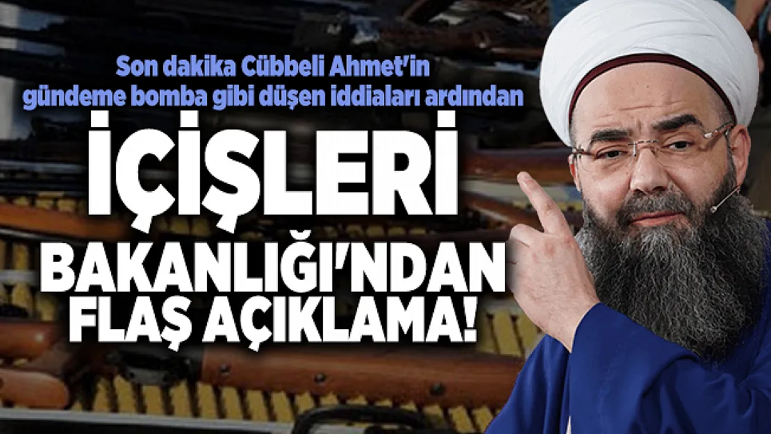 Son dakika Cübbeli Ahmet'in gündeme bomba gibi düşen iddiaları ardından İçişleri Bakanlığı'ndan flaş açıklama!