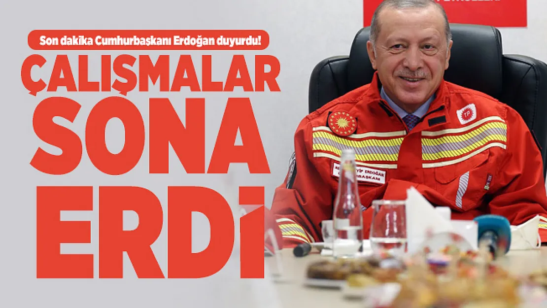 Son dakika Cumhurbaşkanı Erdoğan duyurdu! Çalışmalar sona erdi