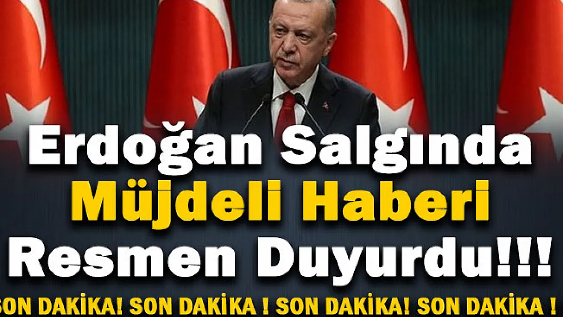 Son dakika Cumhurbaşkanı Erdoğan koronavirüs salgınında müjdeli haberi verdi: İzin çıktı!