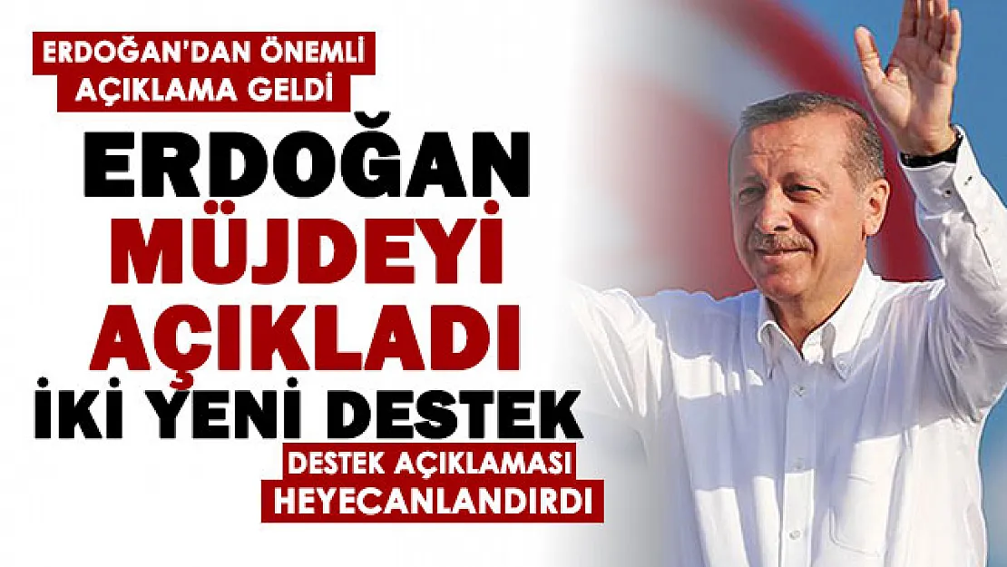 Son dakika! Cumhurbaşkanı Erdoğan müjdeyi açıkladı: İki yeni destek resmen duyuruldu