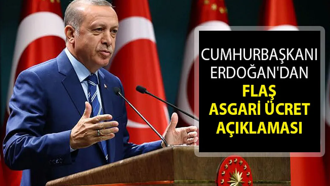 Son Dakika... Cumhurbaşkanı Erdoğan'dan Asgari Ücret Açıklaması