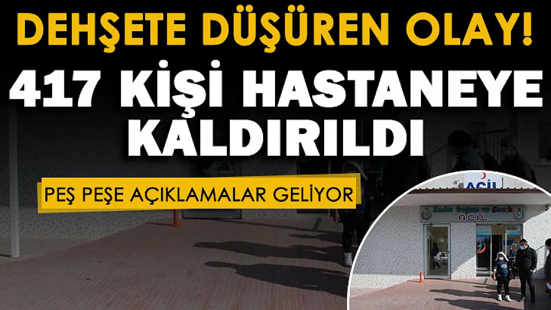 Son dakika: Dehşete düşüren olay! 417 kişi acil olarak hastaneye kaldırıldı