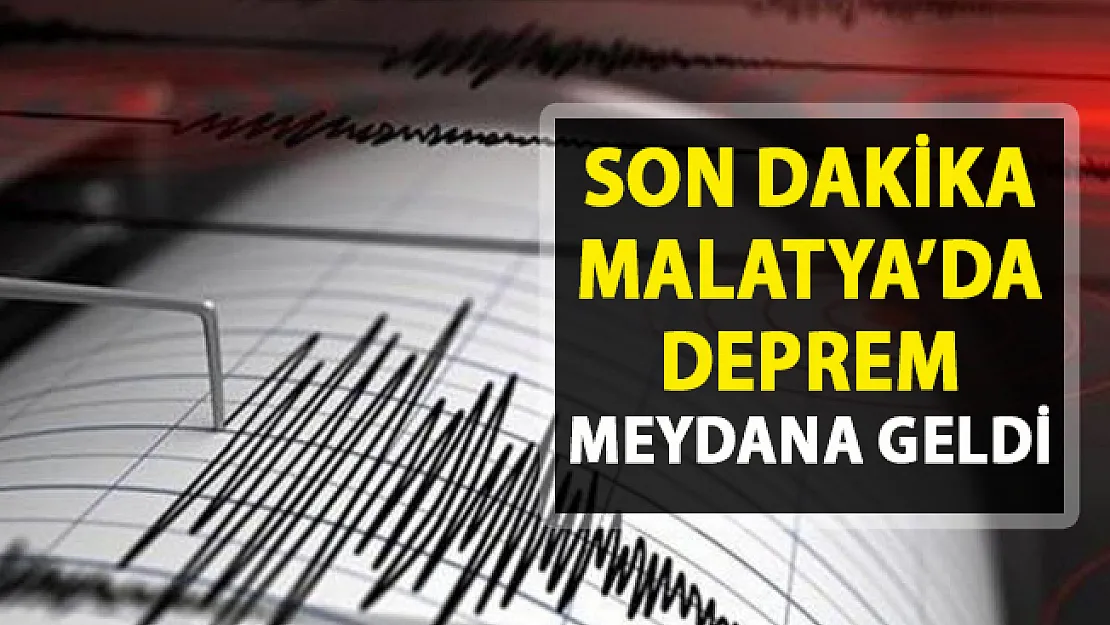 Son dakika deprem haberi!.. Malatya'da deprem meydana geldi! 25 Mart 2019