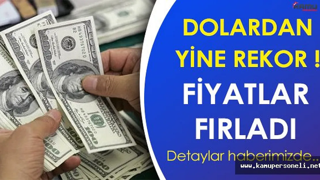 Son Dakika: Dolar Fiyatı Yine Rekor Kırdı, Yürekleri Ağıza Getirdi!