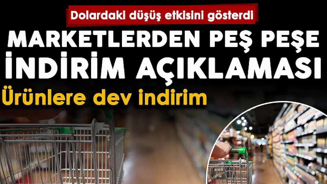 Son dakika: Dolardaki düşüş sonrası Tarım Kredi, ŞOK, Migros, Carrefoursa gibi marketlerden adım geldi! İşte ürünlerde dev indirim açıklaması