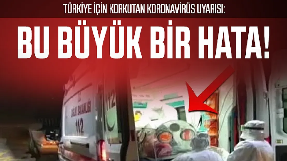 Son dakika DSÖ'den korkutan Türkiye için koronavirüs uyarısı: Bu büyük bir hata olur!