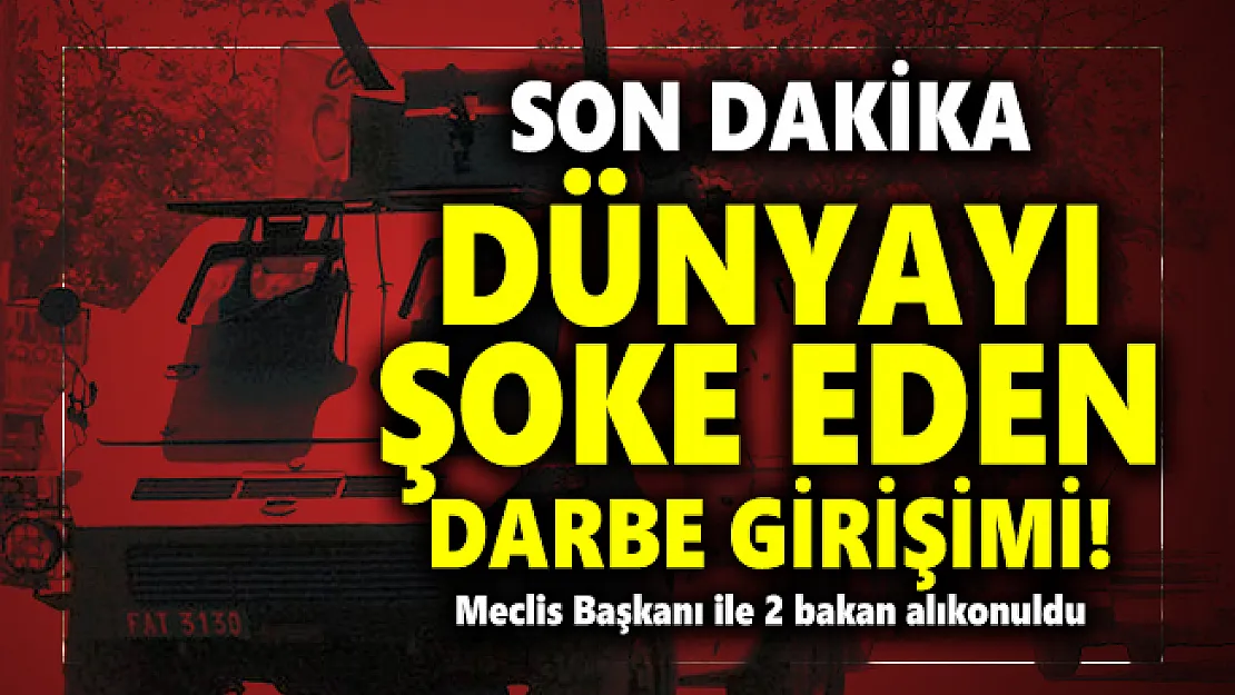 Son dakika Dünyayı şoke eden darbe girişimi! Meclis Başkanı ile 2 bakan alıkonuldu
