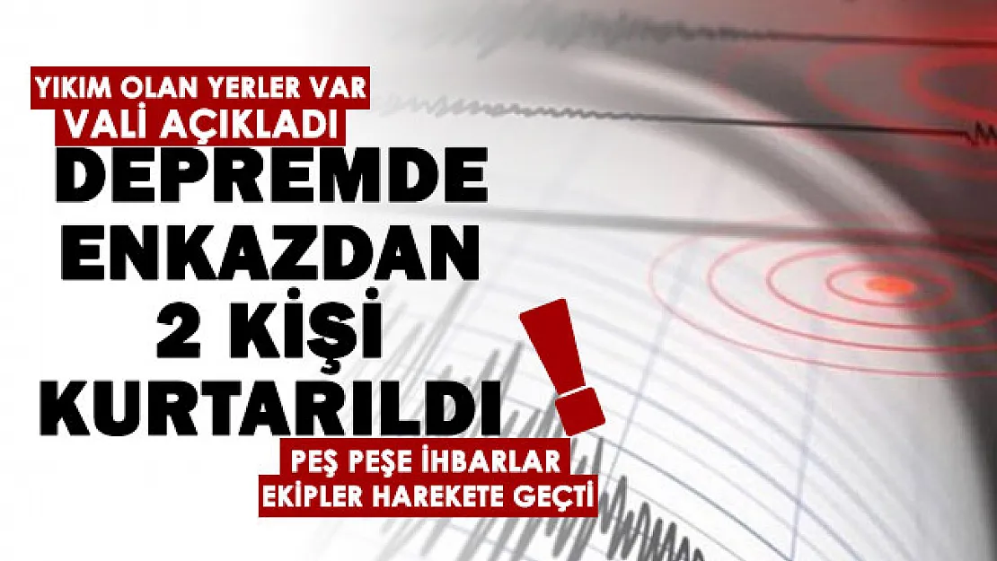 Son dakika! Erzurum'da deprem: Yıkım olduğu ihbarları geliyor, enkaz altından 2 kişi kurtarıldı
