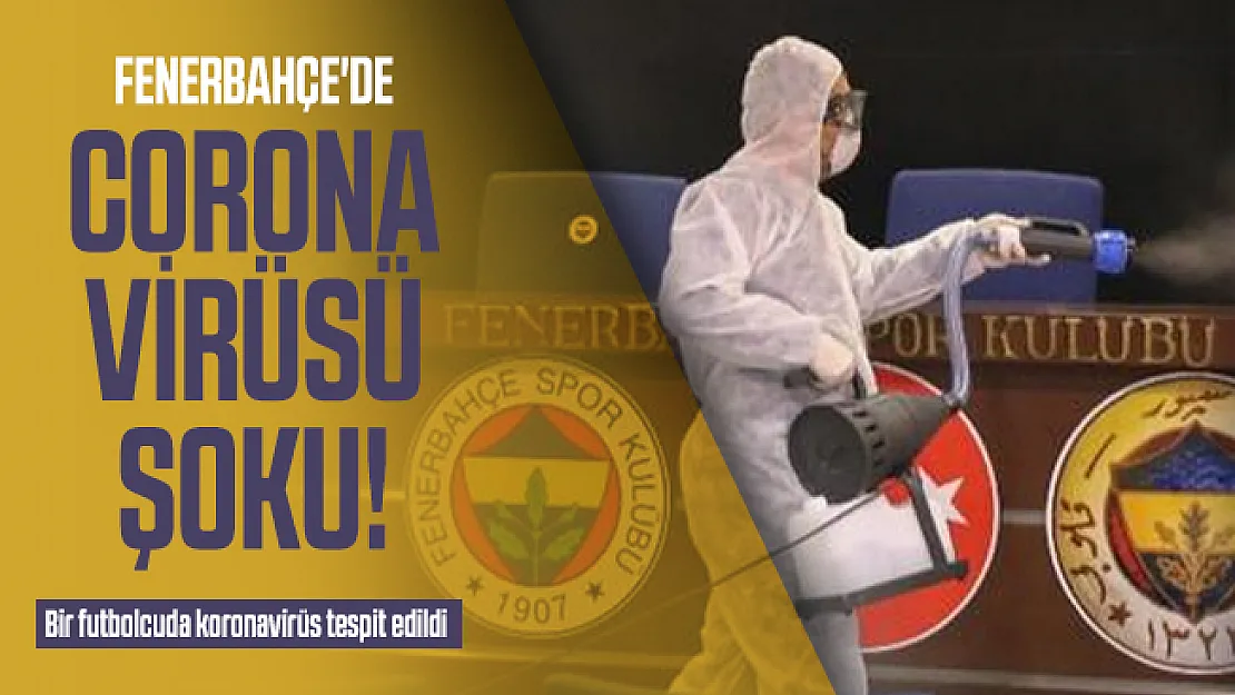 Son dakika Fenerbahçe'de corona virüsü şoku! Bir futbolcuda koronavirüs tespit edildi