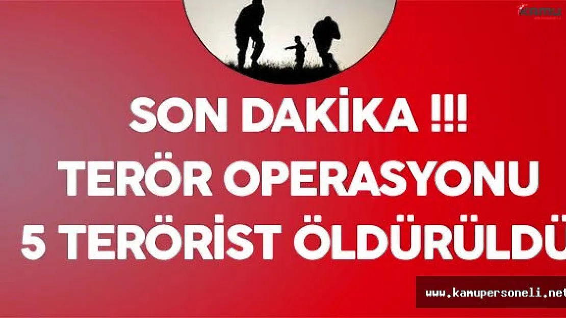 Son Dakika: Hakkari Şemdinli'de Operasyon - 5 Terörist Öldürüldü