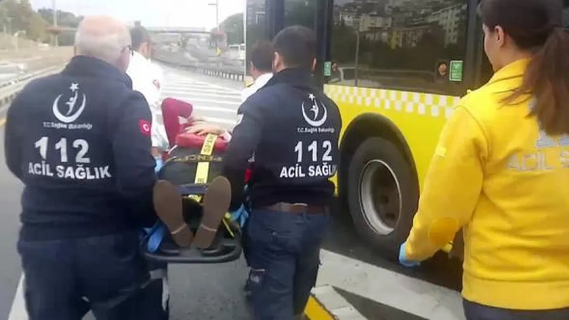 Son dakika Halıcıoğlu'nda metrobüs kazası