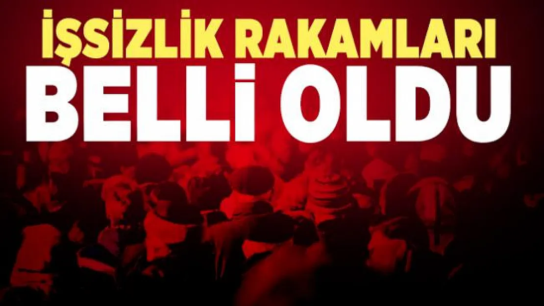 Son dakika işsizlik rakamları belli oldu