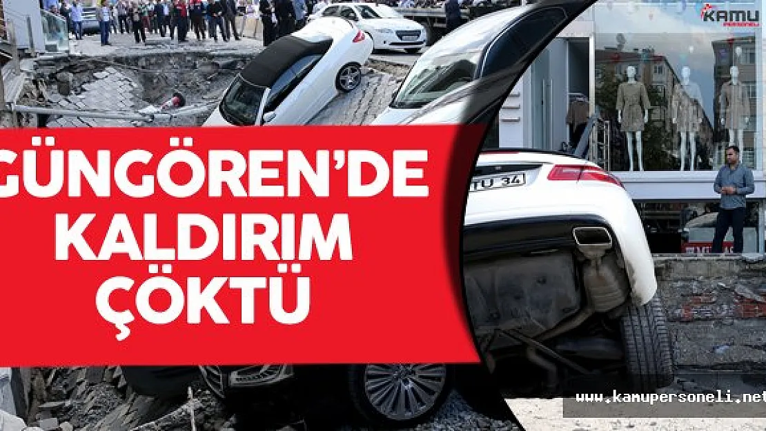 Son Dakika : İstanbul Güngören'de Kaldırım Çöktü