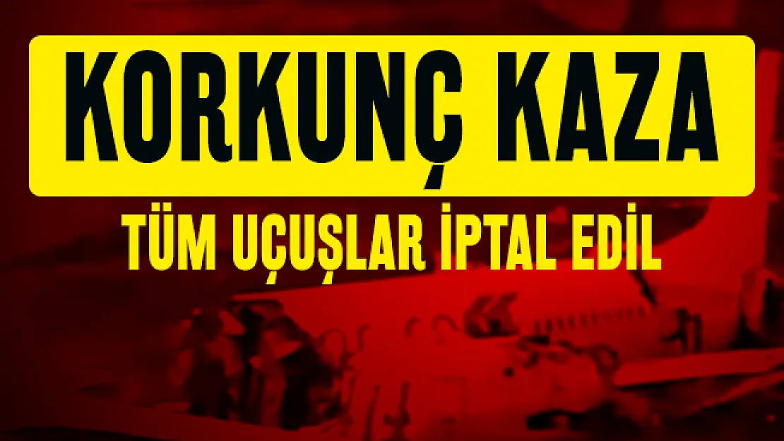 Son dakika İstanbul'da korkunç kaza: İzmir İstanbul seferini yapan Pegasus havayollarına ait uçak üç parçaya ayrıldı