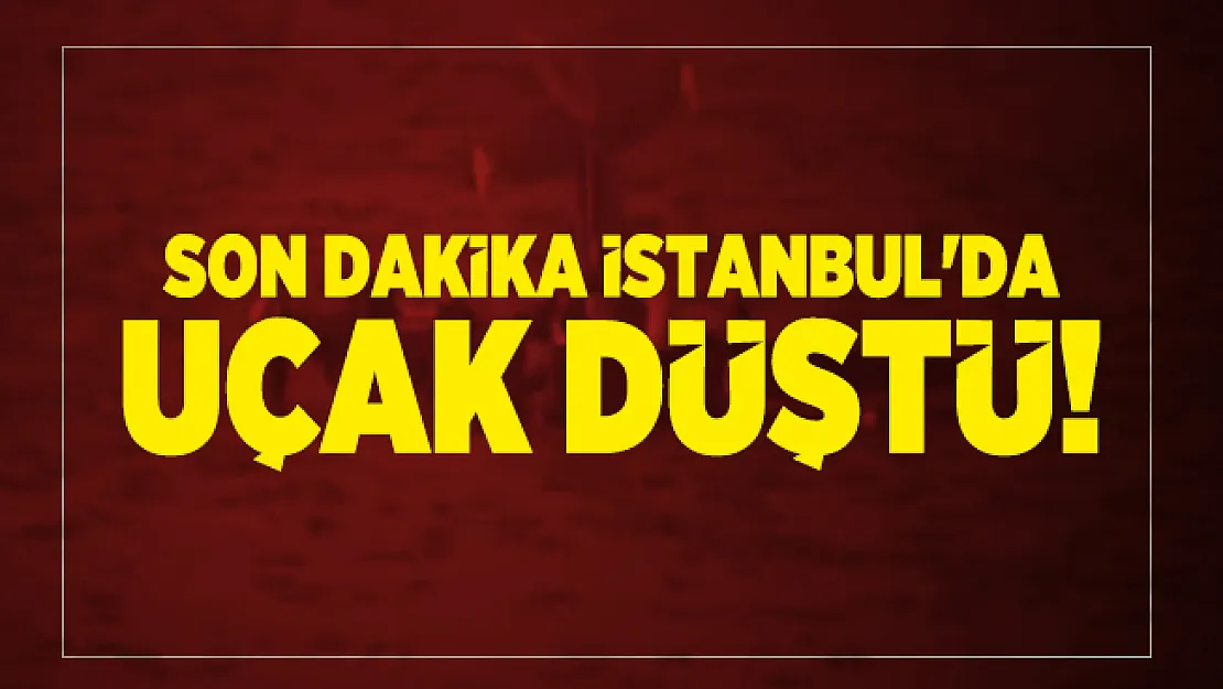 Son dakika İstanbul'da uçak düştü!