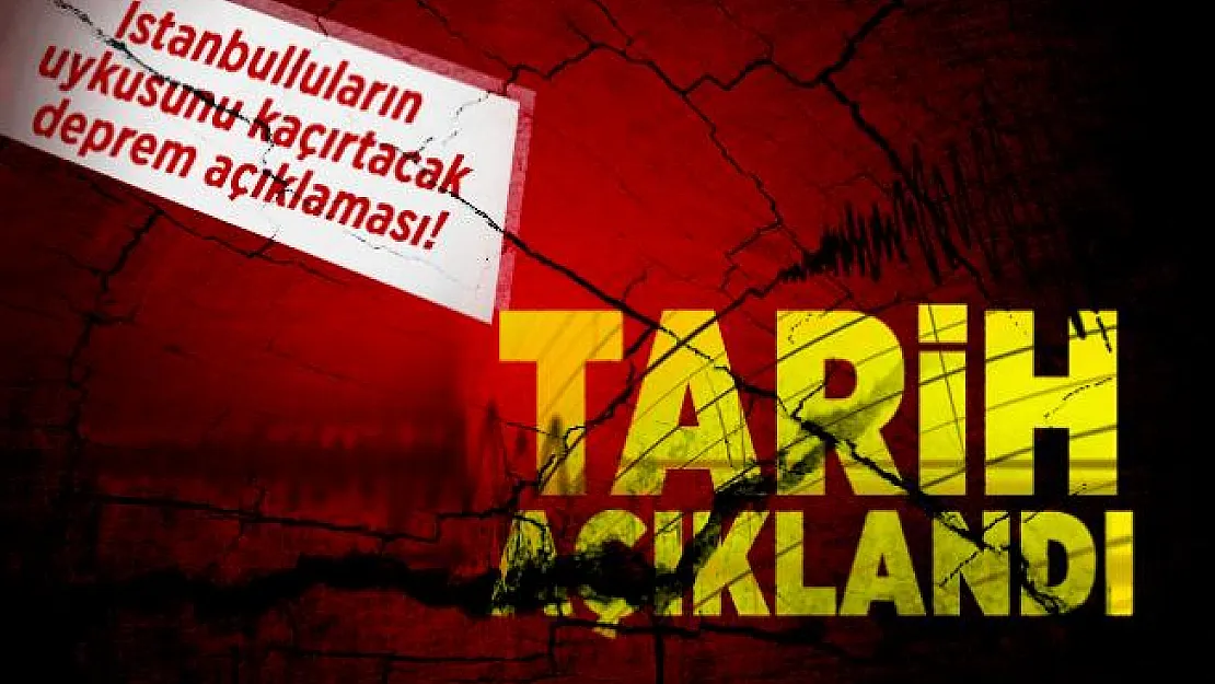 Son dakika İstanbulluların uykusunu kaçırtacak deprem açıklaması! Tarih açıklandı