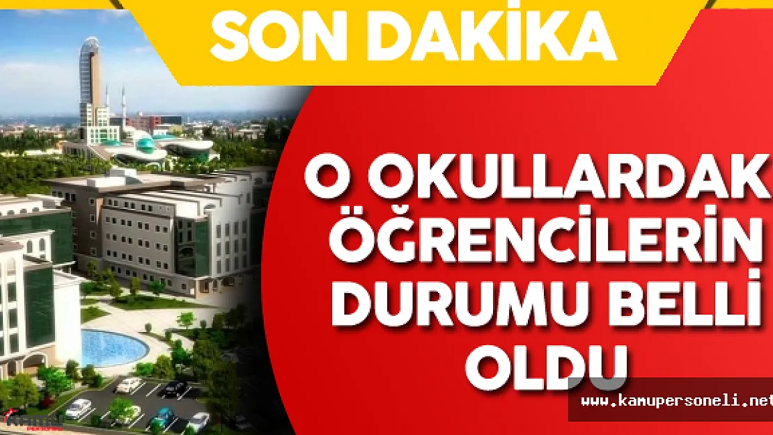 Son Dakika: Kapatılan Üniversitelerdeki Öğrencilerin Yerleştirileceği Üniversiteler Belirlendi