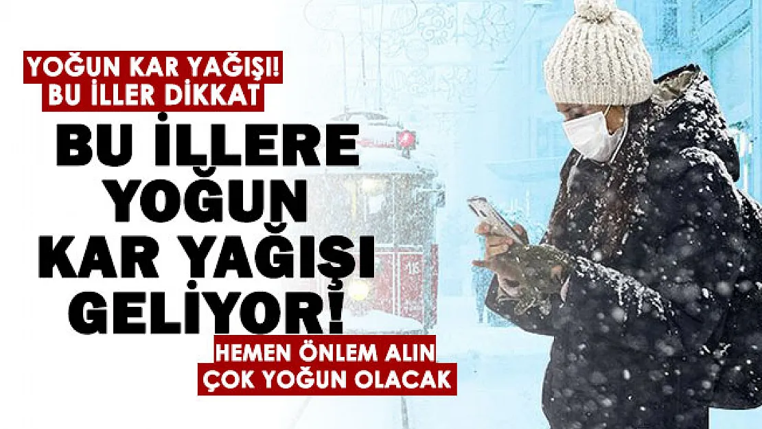 Son dakika: Kar yağışı geliyor! Meteoroloji Genel Müdürlüğü sabah saatlerinde çok sayıda şehri uyardı