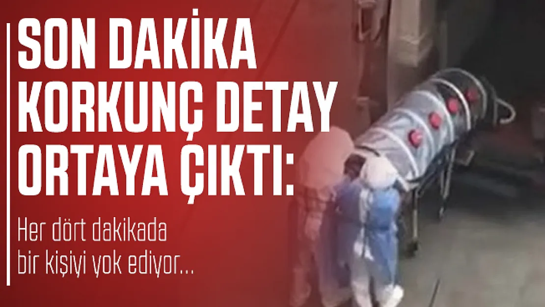 Son dakika korkunç detay ortaya çıktı: Her dört dakikada bir kişiyi yok ediyor...
