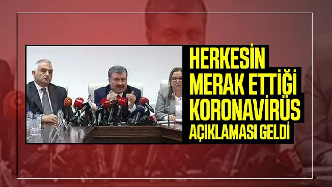 Son dakika Koronavirüs hakkında Sağlık, Külltür ve Turizm ile Ticaret Bakanlığı'ndan açıklama geldi!