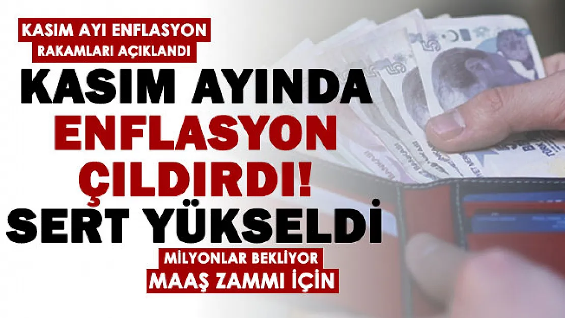 Son dakika! Maaş zammını belirleyen Kasım ayı enflasyon rakamları çıldır! Enflasyon sert yükseldi