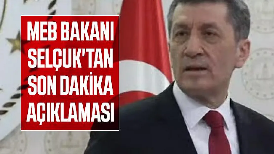 Son dakika MEB Bakanı Selçuk açıkladı! Derslerin hangi kanalda yayınlanacağı belli oldu!