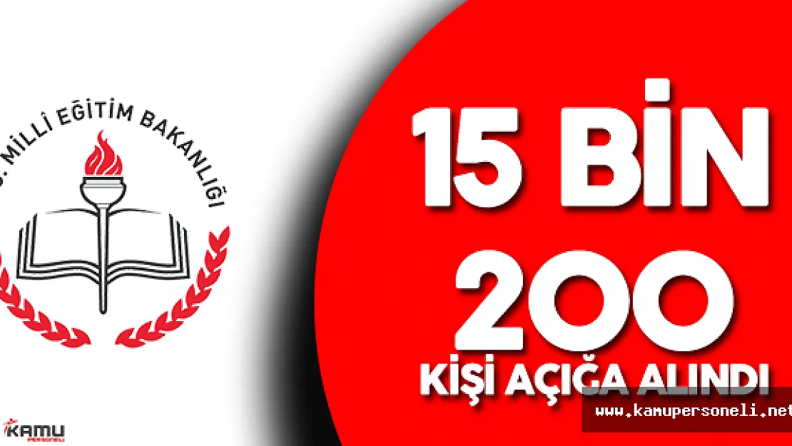 Son Dakika: MEB 'de Deprem ! 15 Bin 200 Personel Açığa Alındı
