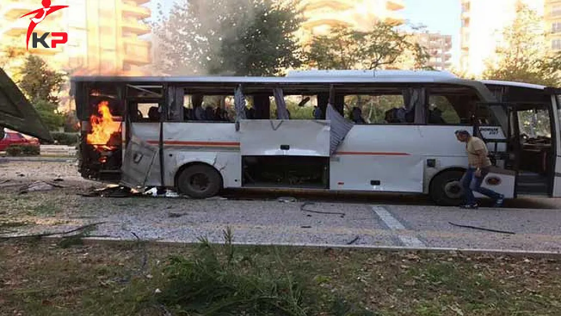 Son Dakika: Mersin'de Polis Servis Aracına Bombalı Saldırı