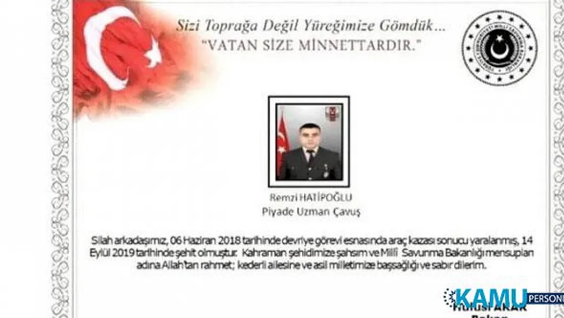 Son dakika  Milli Savunma Bakanlığı'ndan Şehit Açıklaması