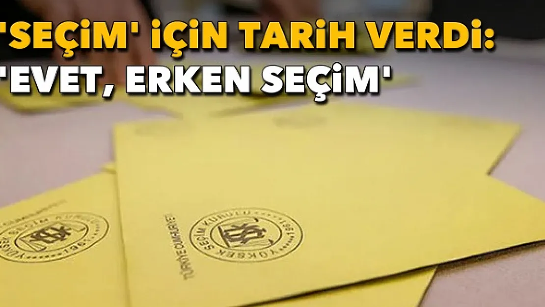 Son dakika o isim az önce resmen duyurdu! Türkiye seçime gidiyor: Erken seçim için tarihi açıkladı