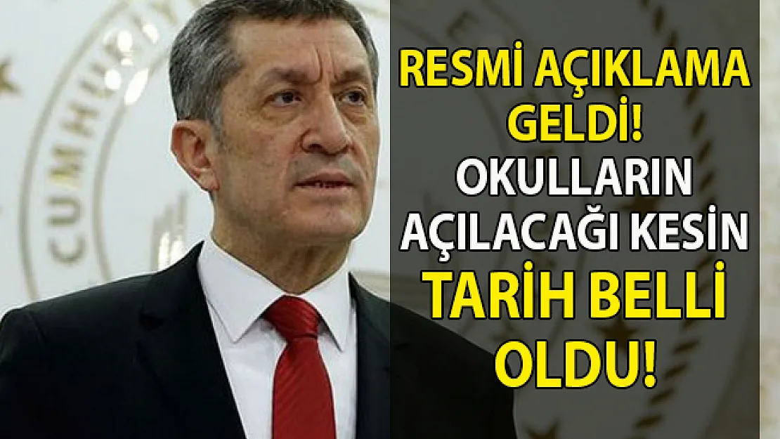 Son Dakika! Okulların ne zaman açılacağı belli oldu