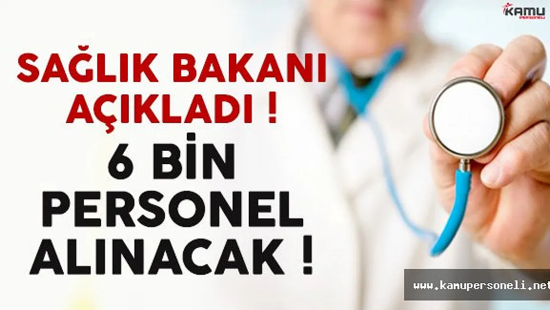 Son Dakika: Sağlık Bakanlığı Ekim'de 6 Bin Personel Alacak