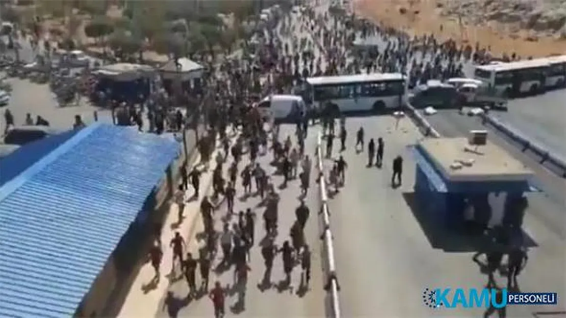 Son dakika! Suriyeliler Türkiye sınırına yürüdü iddiası