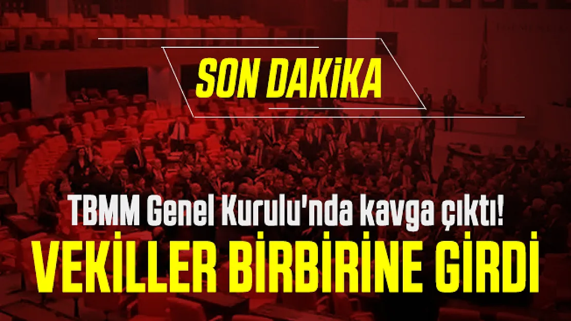 Son dakika TBMM Genel Kurulu'nda kavga çıktı! Vekiller birbirine girdi